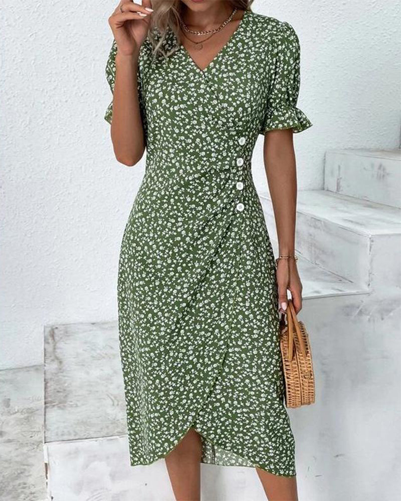 GISELLE - VESTIDO CRUADO FLORAL