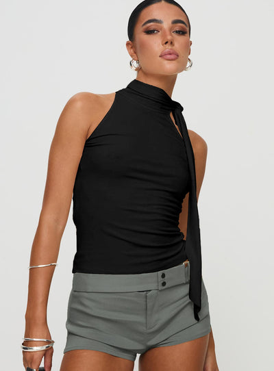Alba - Blusa anudada con cuello halter