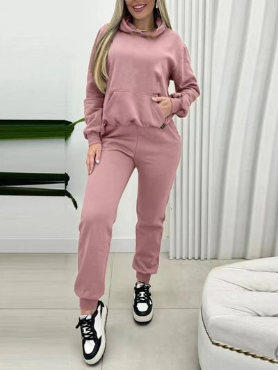 Elisa - Conjunto informal de chaqueta con capucha y pantalones