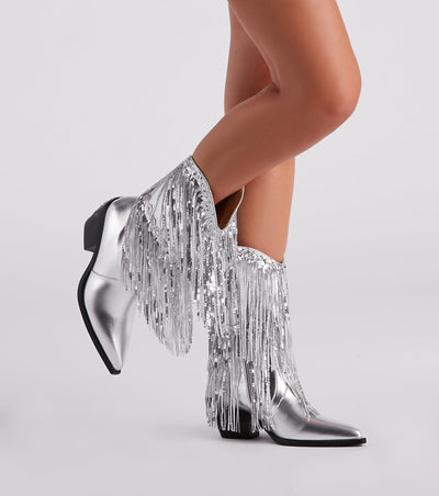 Leonor| Botas palta con flecos