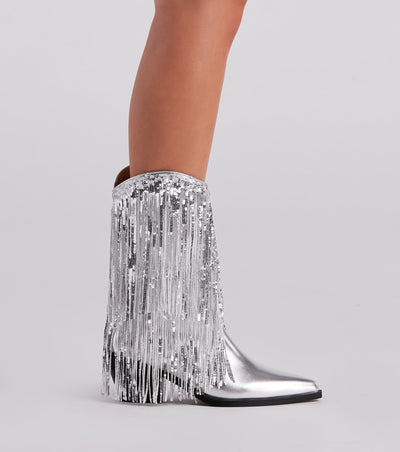 Leonor| Botas palta con flecos