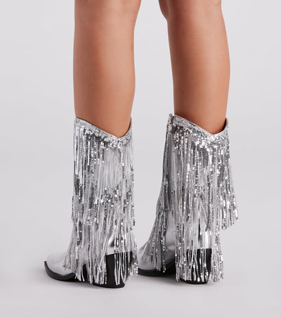 Leonor| Botas palta con flecos