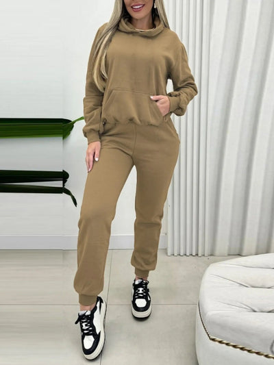 Elisa - Conjunto informal de chaqueta con capucha y pantalones
