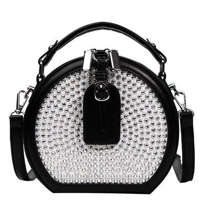 Bolso de piel sintetica con pedreria de Alta Calidad