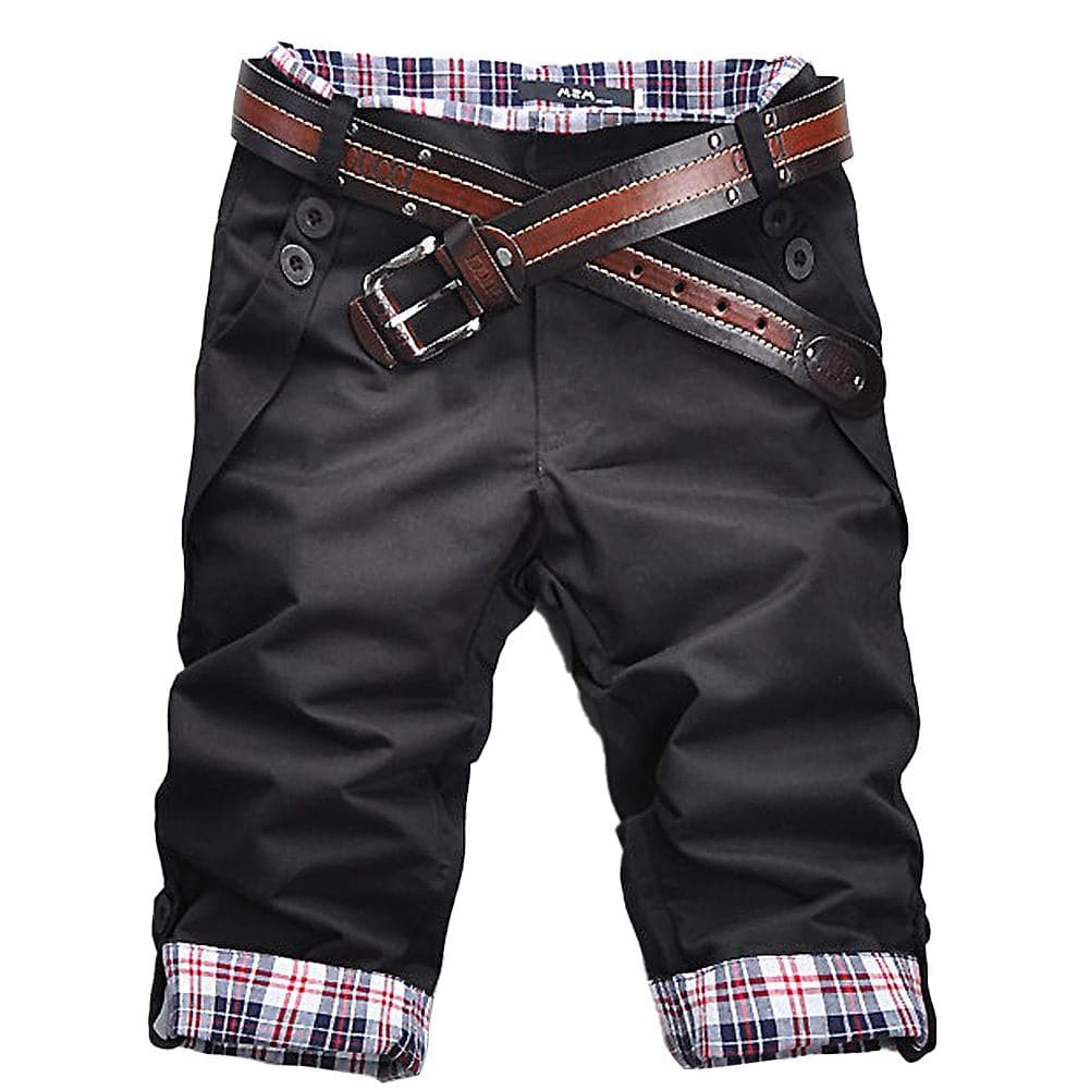 JUAN|  Pantalones cortos para hombre – Corte holgado – Con cinturon.