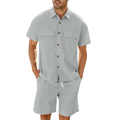 ALEX| Conjunto veraniego de camiseta y pantalón corto para hombre –