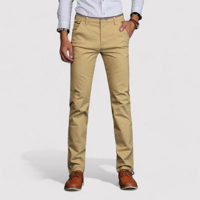 LUIS| Pantalones casuales de negocios, corte regular, para todas las estaciones, diseño elegante..