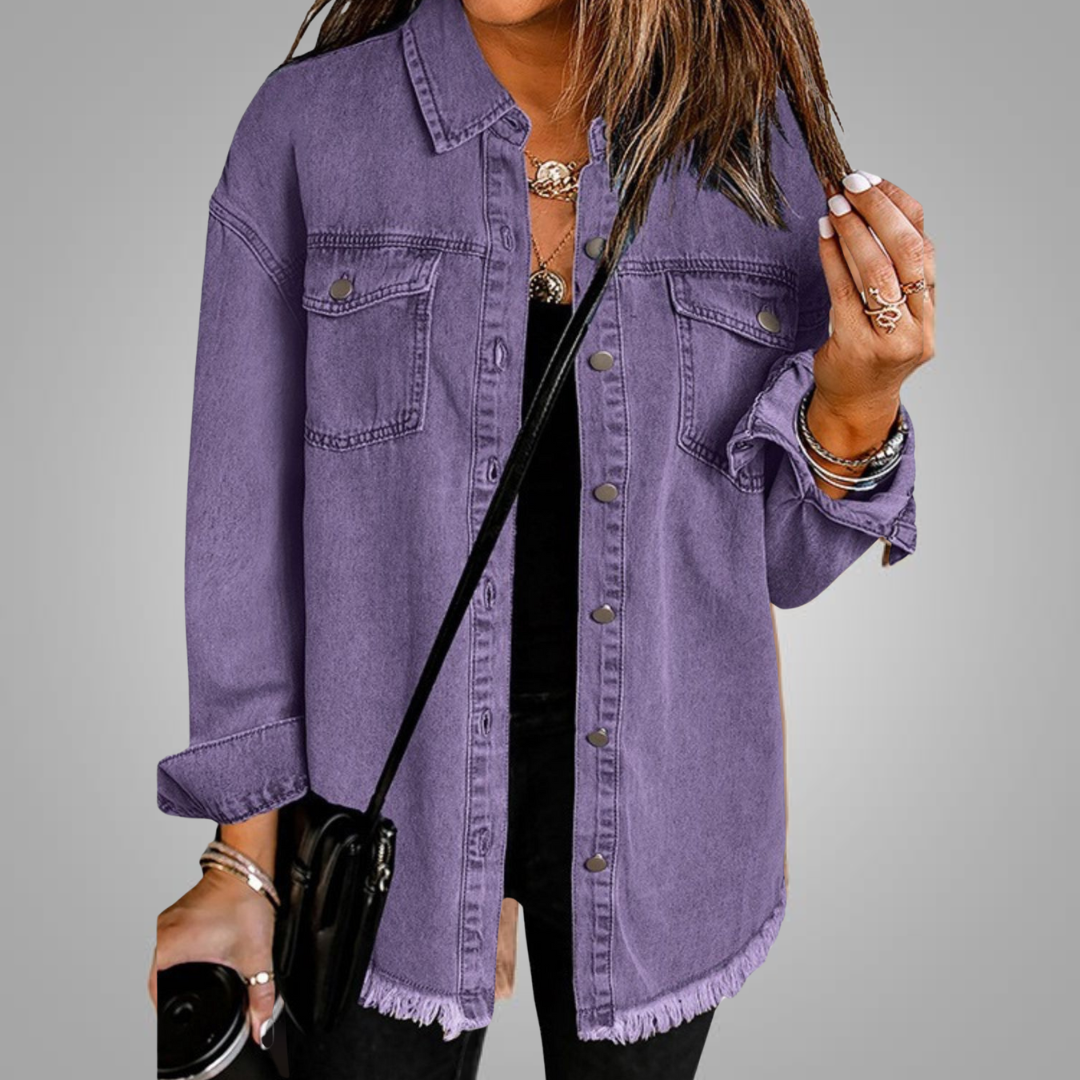 Roxana | Chaqueta vaquera con flecos