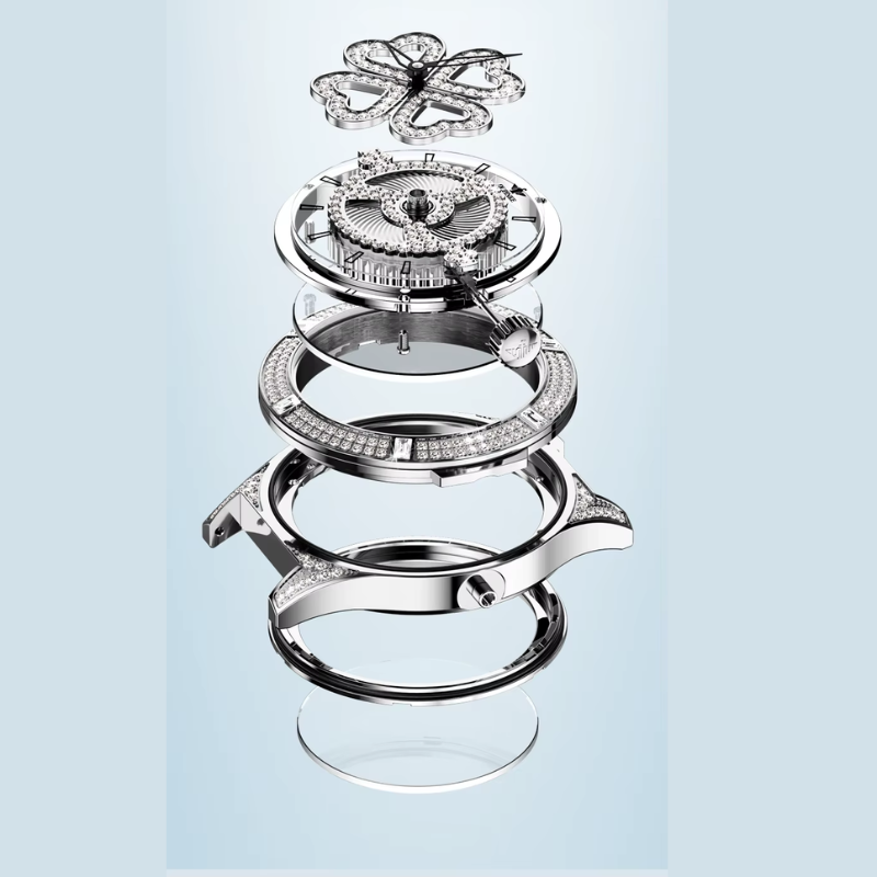 Reloj de Corazones con Movimiento