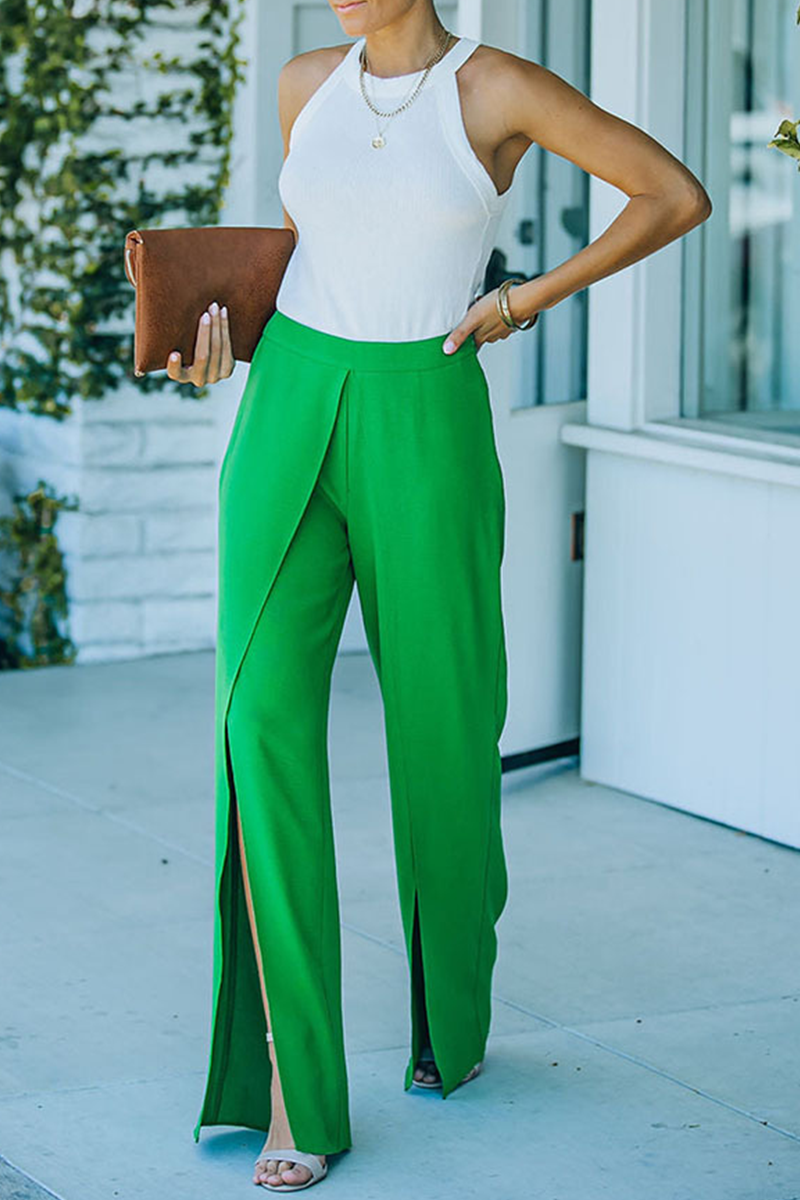 ANDREA| Pantalon con abertura, elegante y moderno