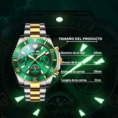 reloj de cuarzo fase lunar