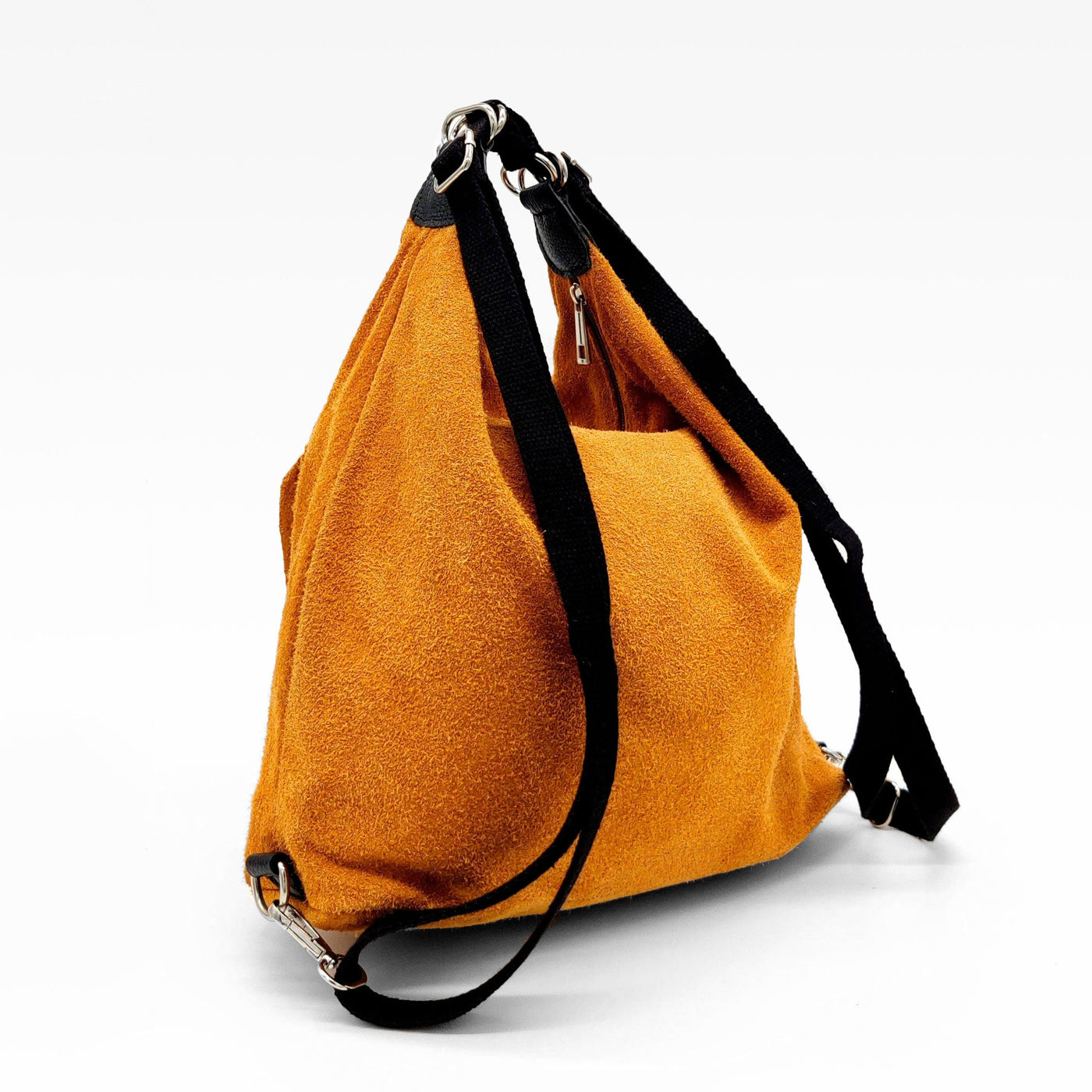 Mochila de ante con bolsillo frontal, varios colores