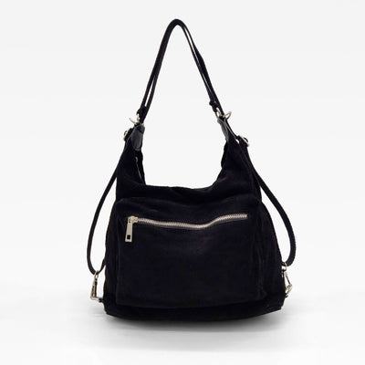 Mochila de ante con bolsillo frontal, varios colores