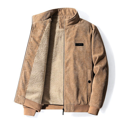 BERTIN| Chaqueta de invierno de pana para hombre – Forro de piel de oveja