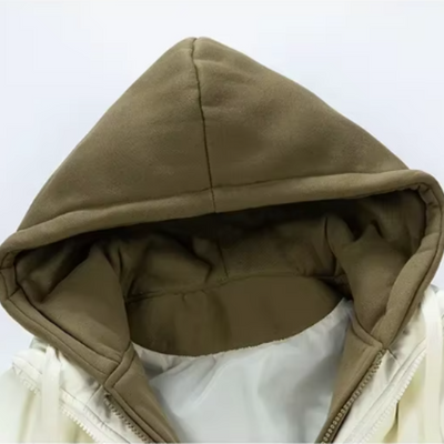 Elegante chaqueta acolchada