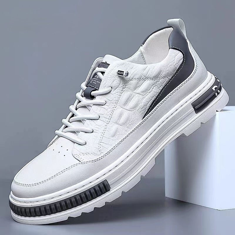 Zapatos Casuales De Piel De Cocodrilo Para Hombre