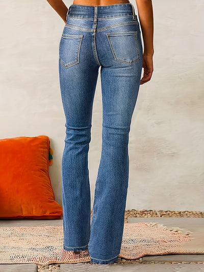 Alicia™ |  Jean pantalon de talle alto.