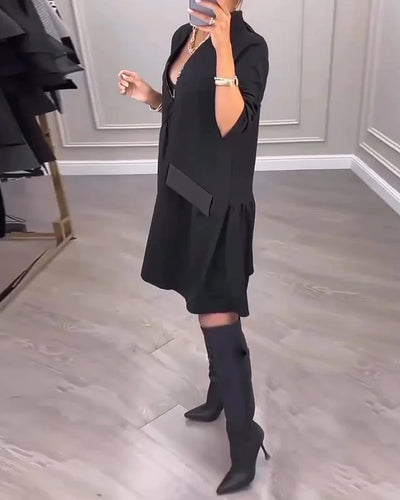 SHAQUIRA| Vestido casual,corte holgado.