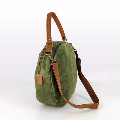 Bolso redondo de ante, varios colores