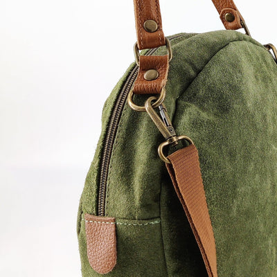 Bolso redondo de ante, varios colores