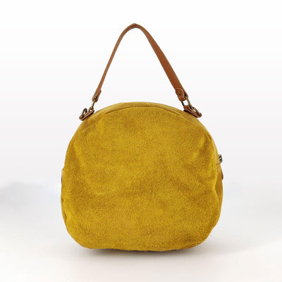 Bolso redondo de ante, varios colores