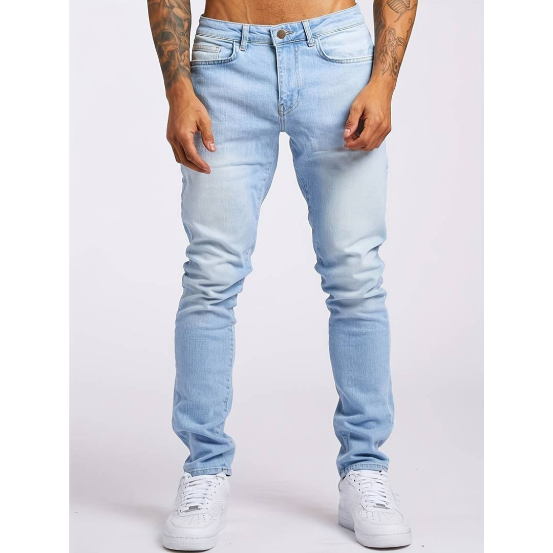 SANTI | Jeans moderno, tejido elastico, usual y comodo.