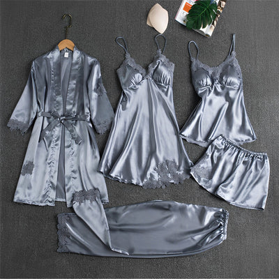 Rosa - Lujoso, sexy pijama set para mujeres
