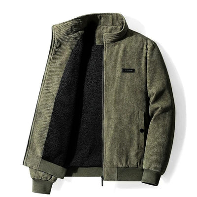 BERTIN| Chaqueta de invierno de pana para hombre – Forro de piel de oveja