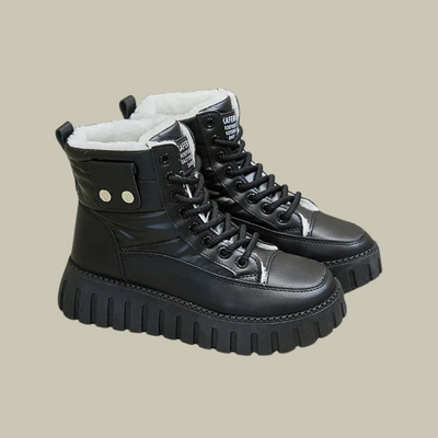 AINARA| Botas de nieve – Impermeables – Forro de piel sintética y suela antideslizante