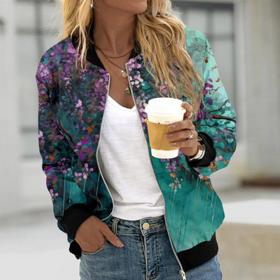 Marisa| Chaqueta estampada moderna, ligera y transpirable