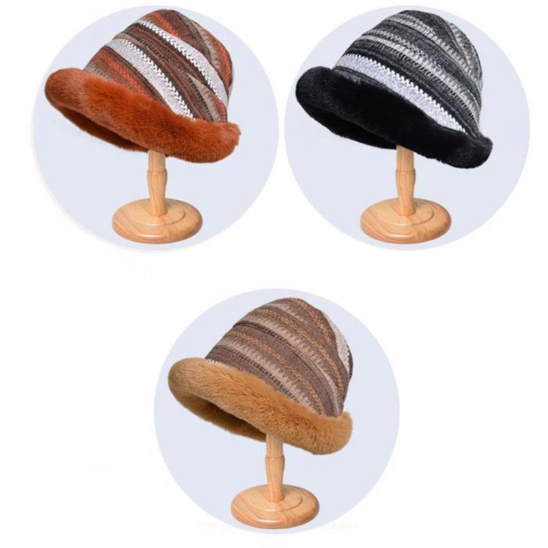 Gorro de invierno con forro polar grueso.