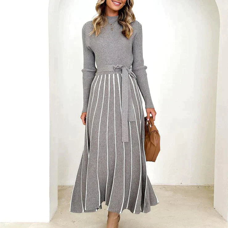 Sara| Vestido otoñal, elegante