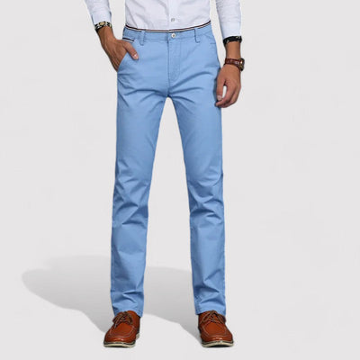 LUIS| Pantalones casuales de negocios, corte regular, para todas las estaciones, diseño elegante..