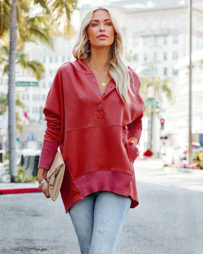 MAVI| Sudadera polar con cuello V.