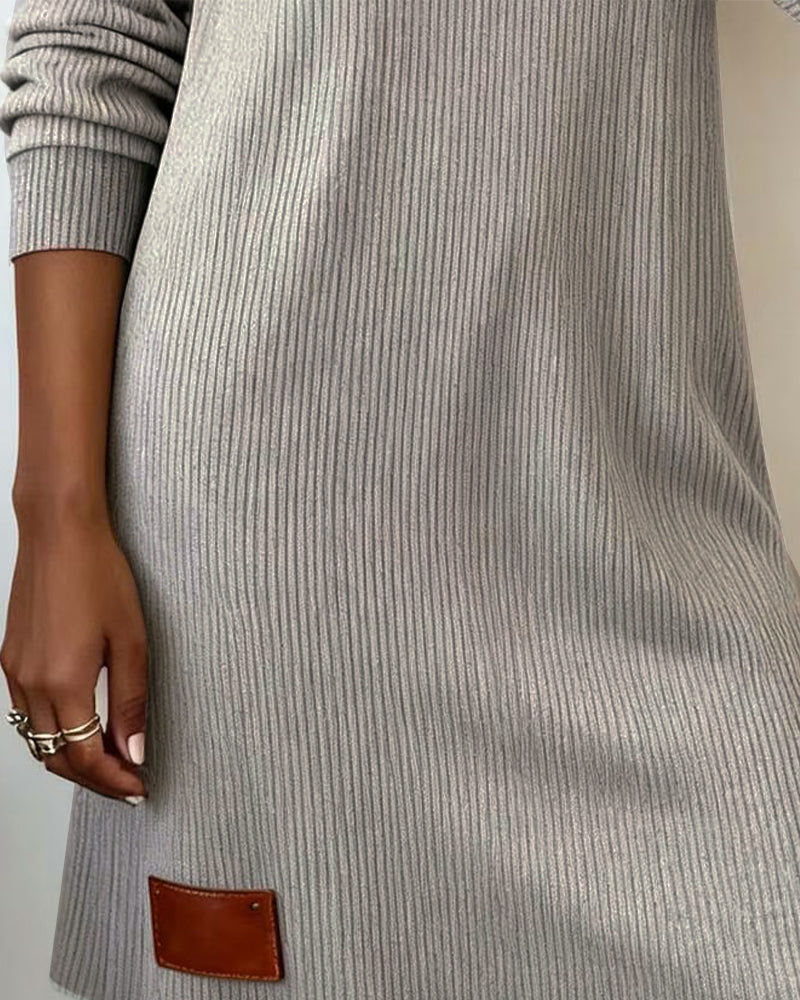 VICTORIA| Vestido Casual de Algodón con Cuello Capucha