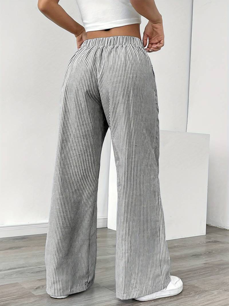 DOMÍNICA | Pantalón ancho rayado