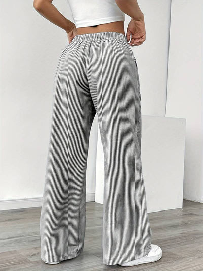 DOMÍNICA | Pantalón ancho rayado