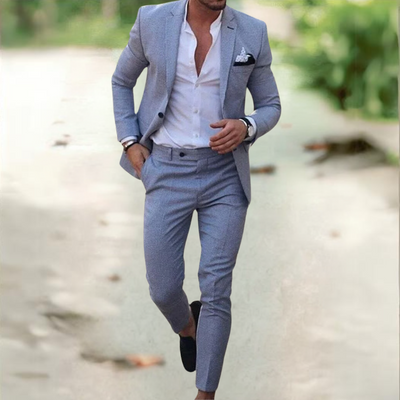 ANSEL| Traje muy elegante de lino.
