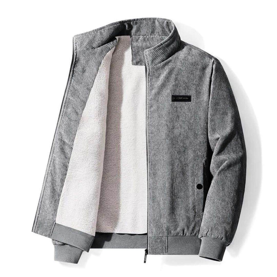 BERTIN| Chaqueta de invierno de pana para hombre – Forro de piel de oveja