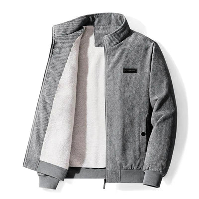 BERTIN| Chaqueta de invierno de pana para hombre – Forro de piel de oveja