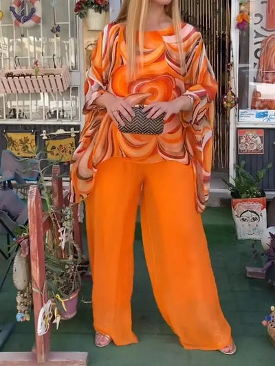 MARGA| Traje de 2 piezas holgado muy elegante.
