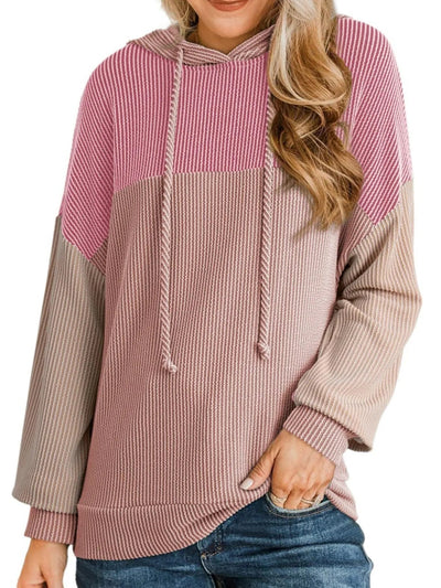 Nina - Chaqueta con capucha y cordón ajustable en bloques de color