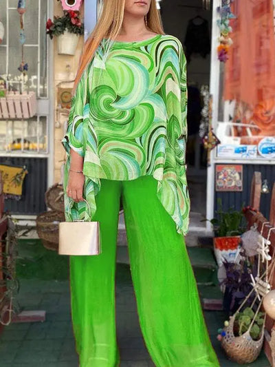 MARGA| Traje de 2 piezas holgado muy elegante.