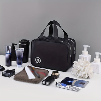 Neceser de viaje con compartimentos múltiples para mujer.