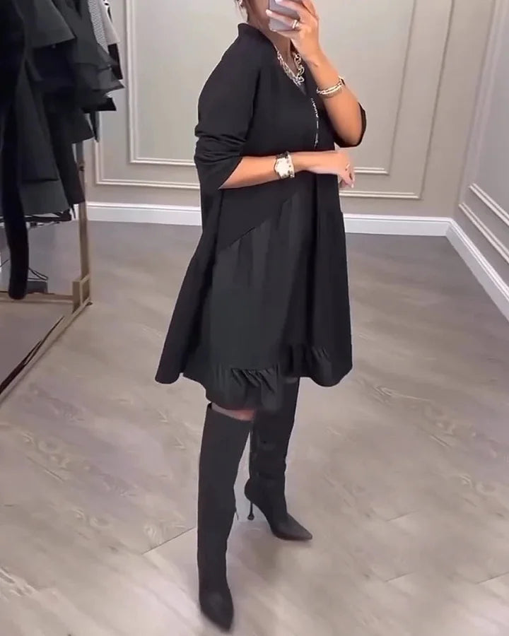 SHAQUIRA| Vestido casual,corte holgado.
