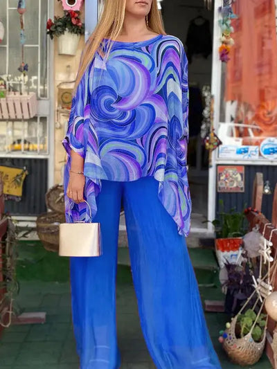MARGA| Traje de 2 piezas holgado muy elegante.