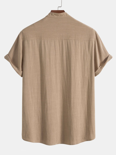 CARLOS| conjunto de lino de hombre, pantalon corto.
