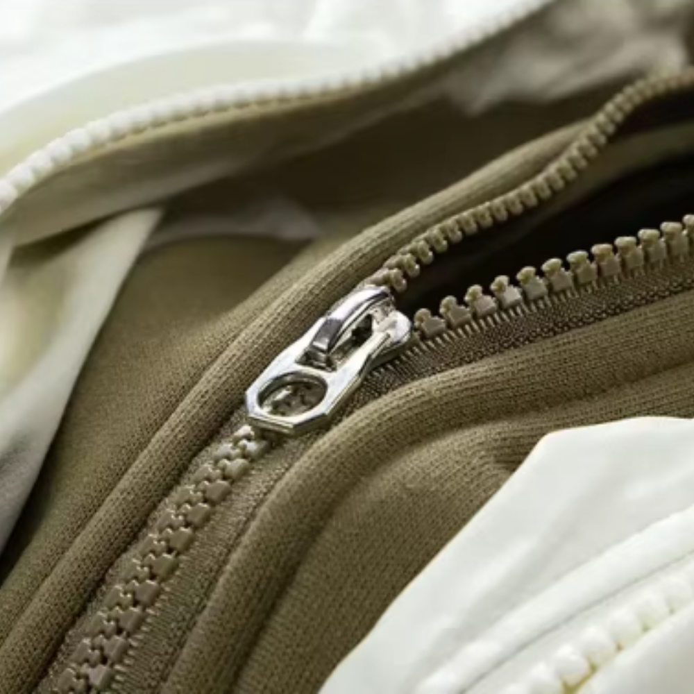 Elegante chaqueta acolchada