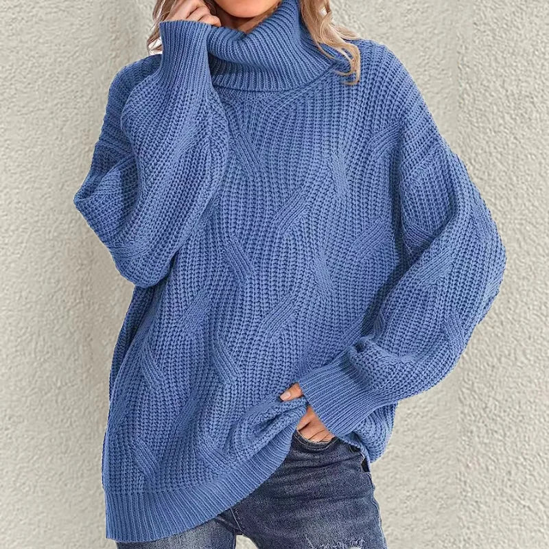ANA| jersey de punto trenzado holgado con mangas caidas.