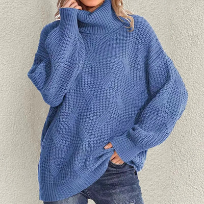 ANA| jersey de punto trenzado holgado con mangas caidas.